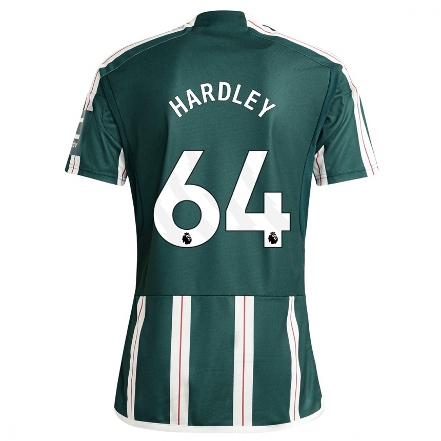 Men  Bjorn Hardley #64 Dark Green Away Jersey 2023/24 T-Shirt