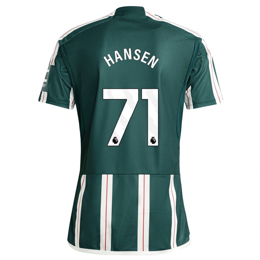 Men  Isak Hansen-Aaroen #71 Dark Green Away Jersey 2023/24 T-Shirt