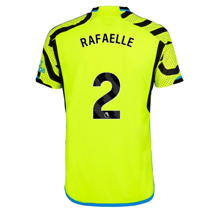 Men  Rafaelle Souza #2 Yellow Away Jersey 2023/24 T-Shirt