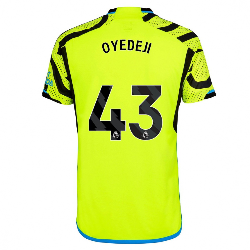 Men  Nathan Butler Oyedeji #43 Yellow Away Jersey 2023/24 T-Shirt