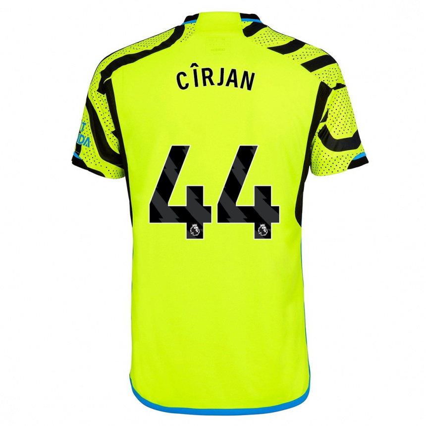 Men  Catalin Cîrjan #44 Yellow Away Jersey 2023/24 T-Shirt