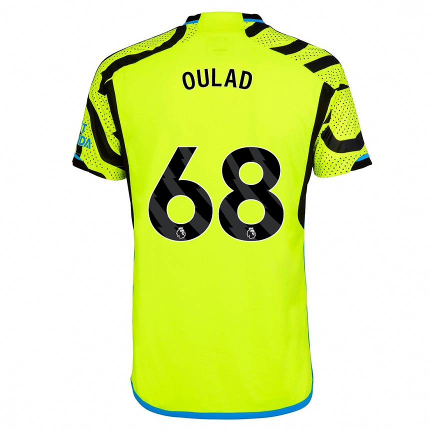 Men  Salah-Eddine Oulad M'hand #68 Yellow Away Jersey 2023/24 T-Shirt