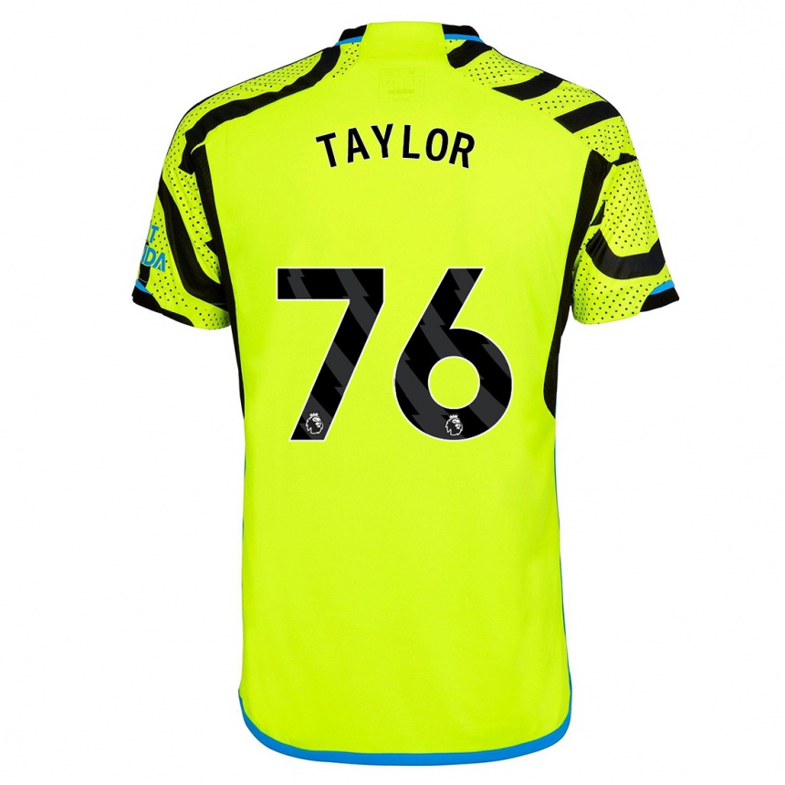 Men  Kido Taylor Hart #76 Yellow Away Jersey 2023/24 T-Shirt