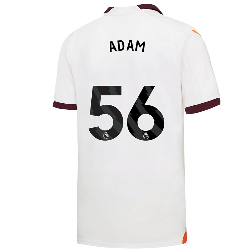 Men  Josh Adam #56 White Away Jersey 2023/24 T-Shirt