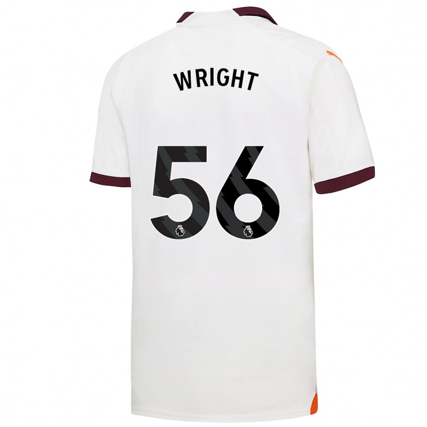 Men  Jacob Wright #56 White Away Jersey 2023/24 T-Shirt