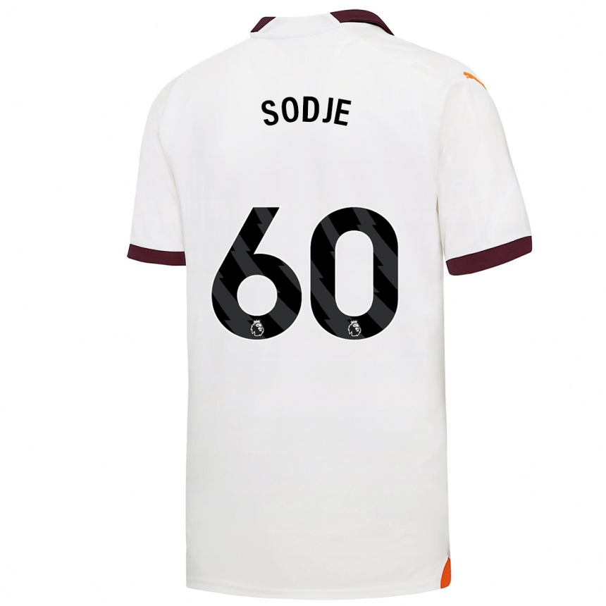 Men  Tai Sodje #60 White Away Jersey 2023/24 T-Shirt