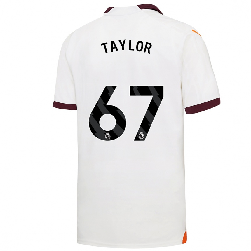 Men  Kane Taylor #67 White Away Jersey 2023/24 T-Shirt