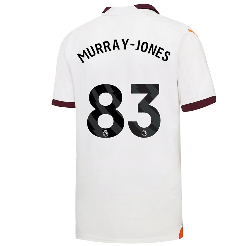 Men  George Murray-Jones #83 White Away Jersey 2023/24 T-Shirt