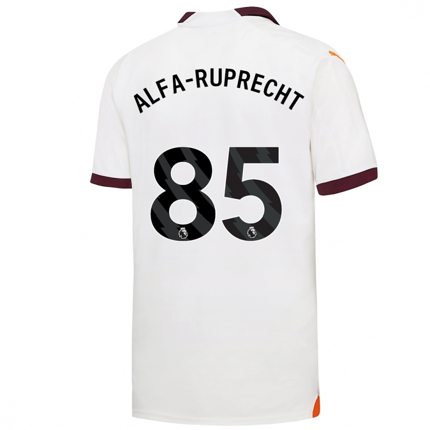 Men  Farid Alfa-Ruprecht #85 White Away Jersey 2023/24 T-Shirt