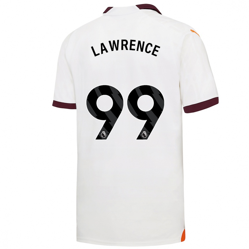 Men  Emilio Lawrence #99 White Away Jersey 2023/24 T-Shirt