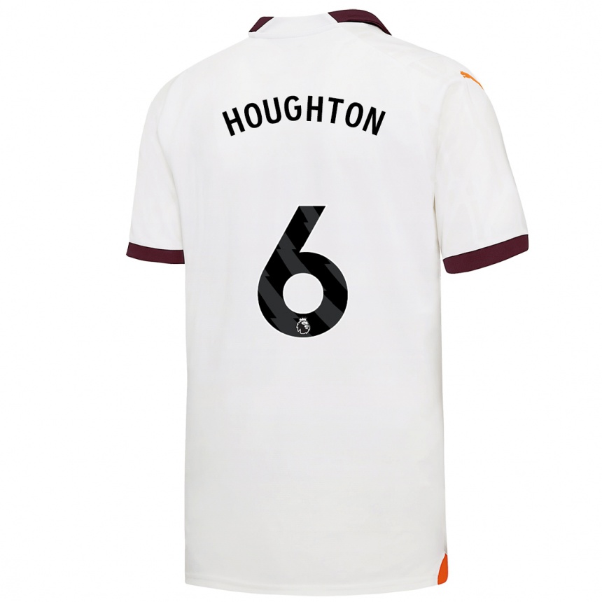 Men  Steph Houghton #6 White Away Jersey 2023/24 T-Shirt