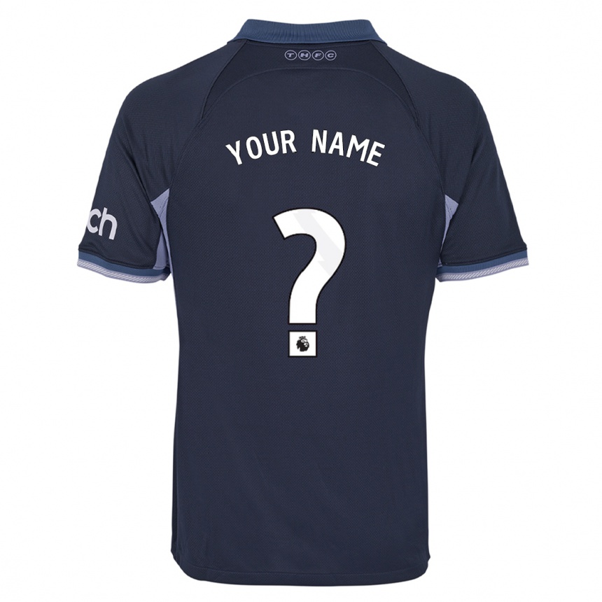 Men  Your Name #0 Dark Blue Away Jersey 2023/24 T-Shirt
