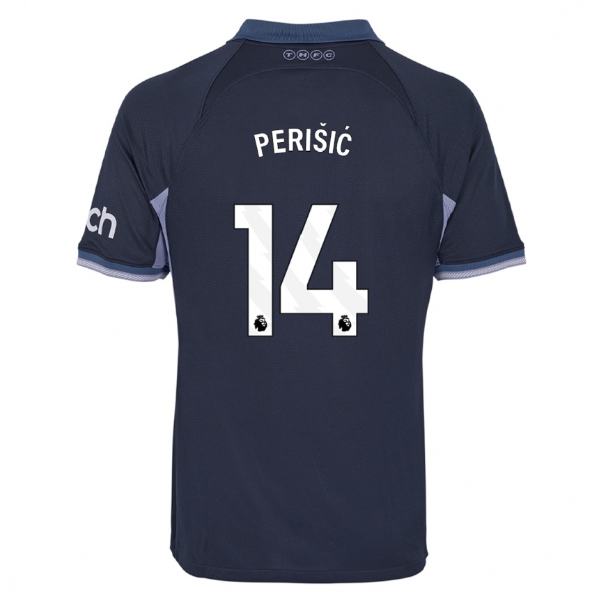 Men  Ivan Perisic #14 Dark Blue Away Jersey 2023/24 T-Shirt