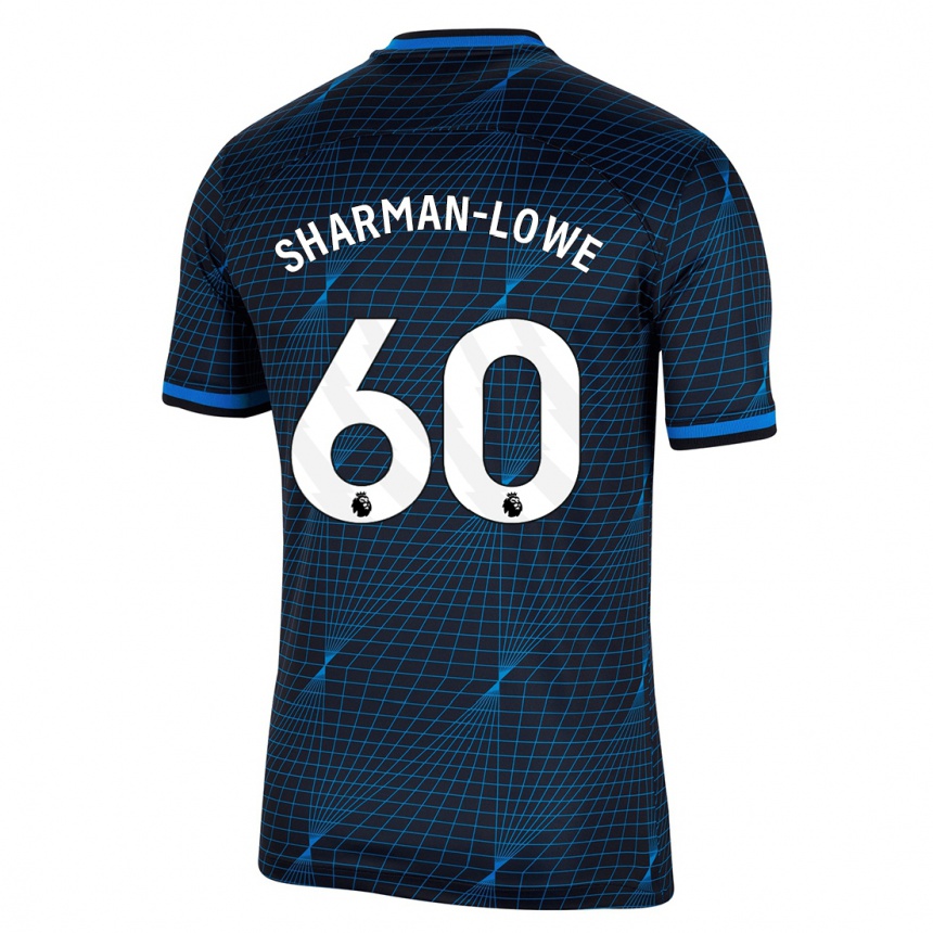 Men  Teddy Sharman-Lowe #60 Dark Blue Away Jersey 2023/24 T-Shirt