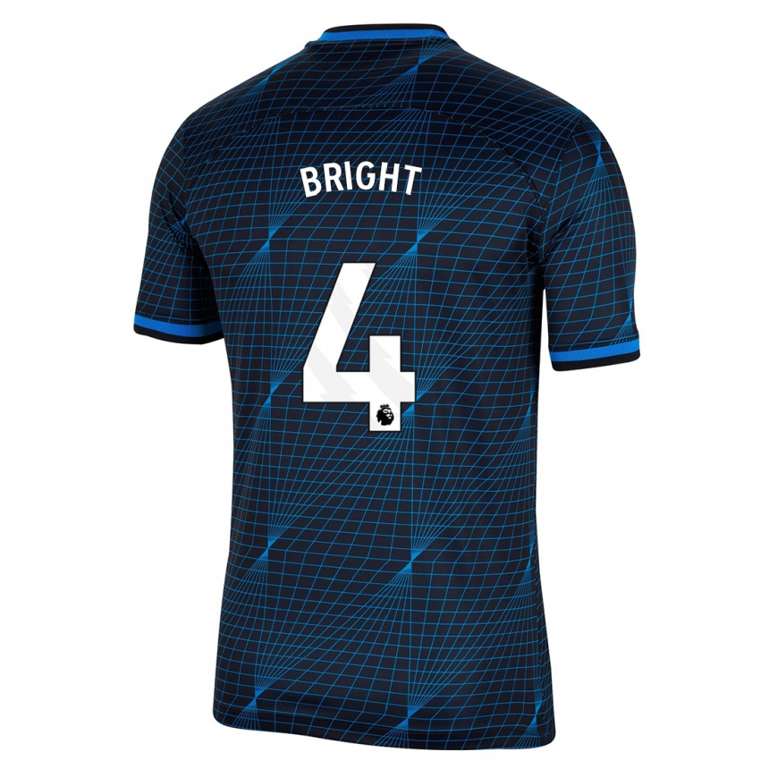 Men  Millie Bright #4 Dark Blue Away Jersey 2023/24 T-Shirt