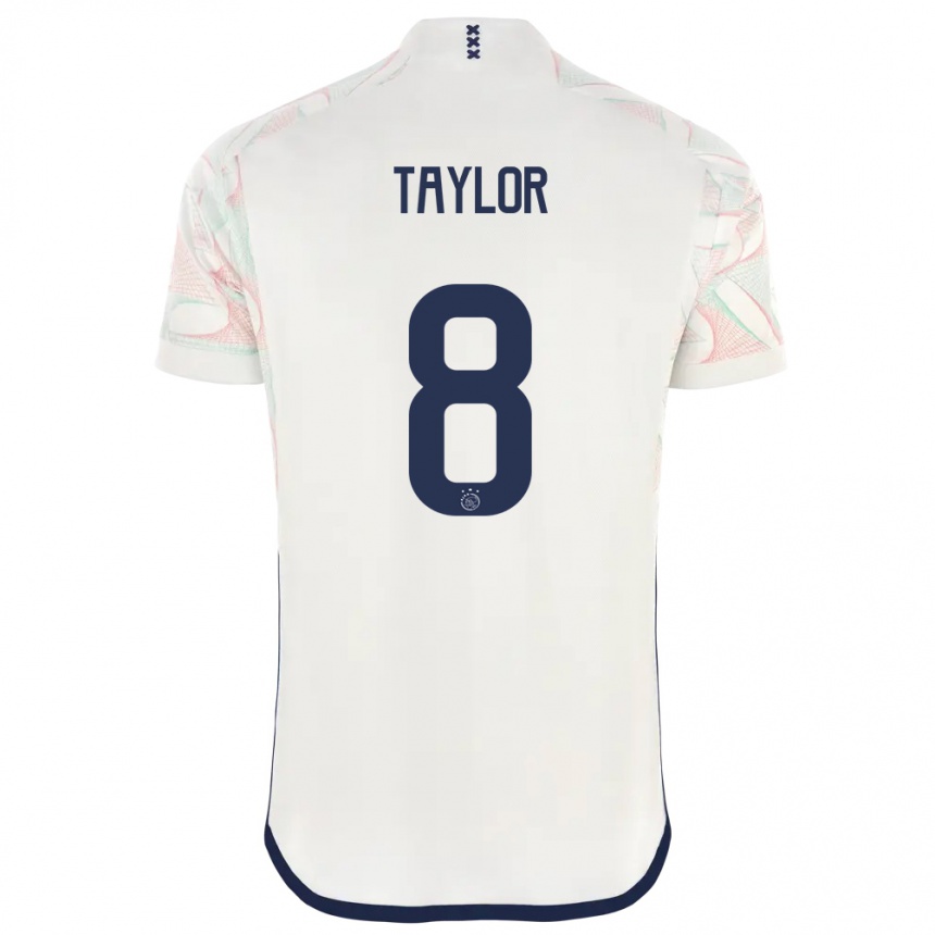 Men  Kenneth Taylor #8 White Away Jersey 2023/24 T-Shirt