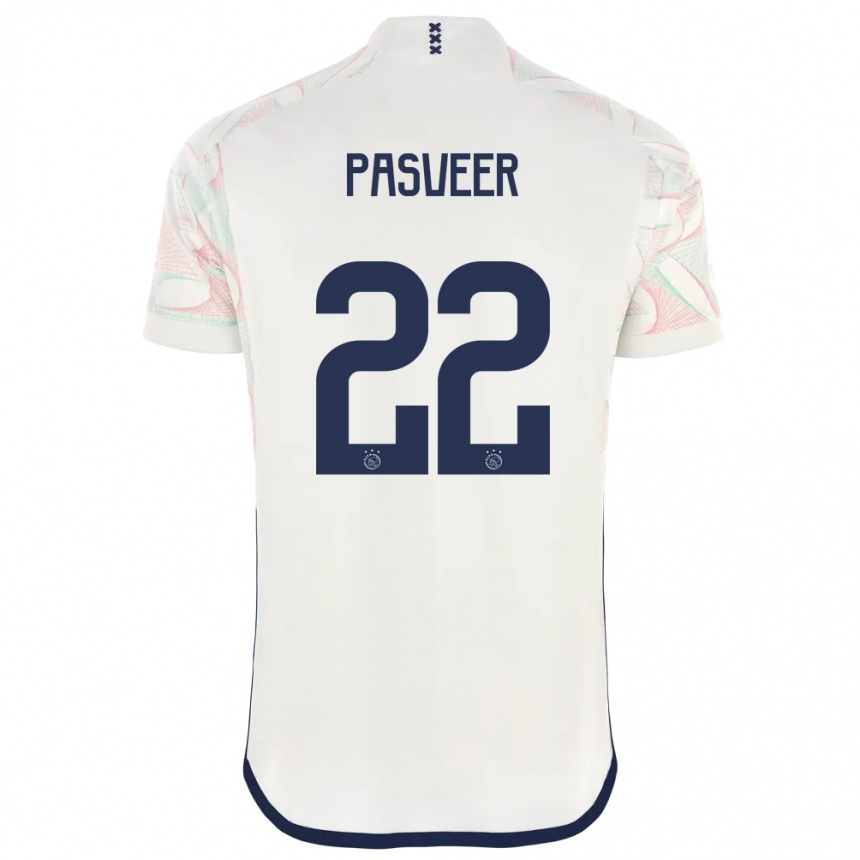 Men  Remko Pasveer #22 White Away Jersey 2023/24 T-Shirt
