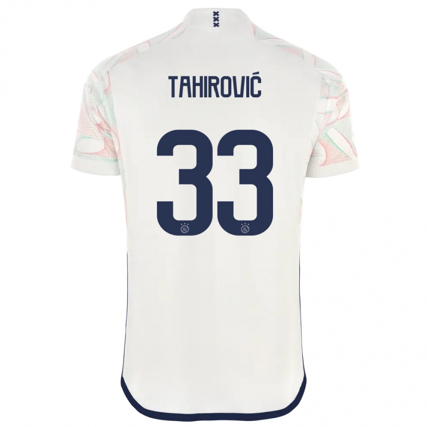 Men  Benjamin Tahirovic #33 White Away Jersey 2023/24 T-Shirt