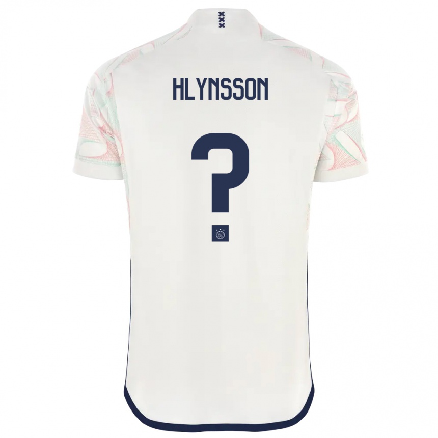 Men  Kristian Hlynsson #0 White Away Jersey 2023/24 T-Shirt