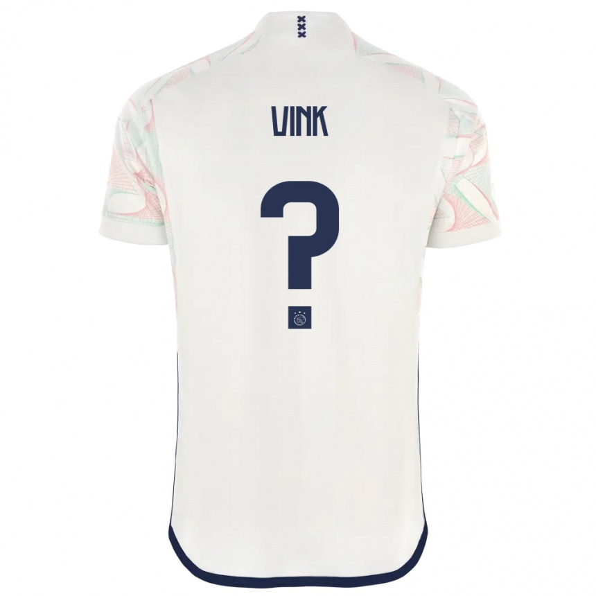 Men  Skye Vink #0 White Away Jersey 2023/24 T-Shirt