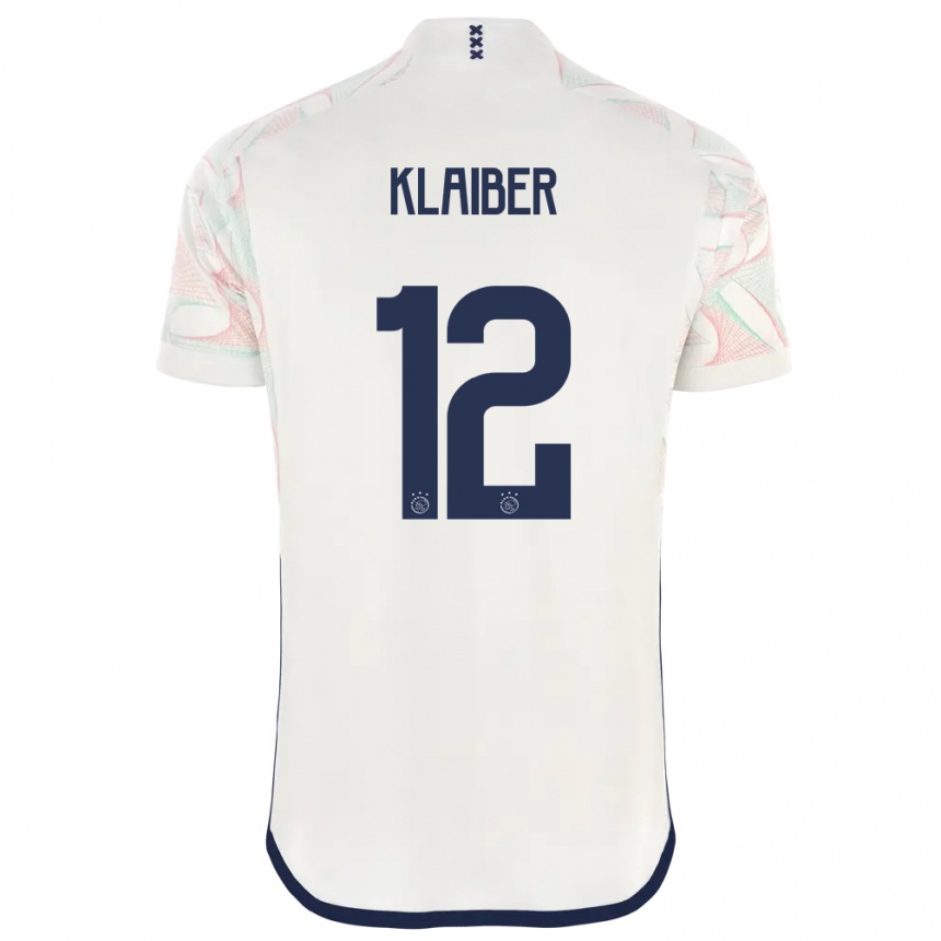 Men  Sean Klaiber #12 White Away Jersey 2023/24 T-Shirt