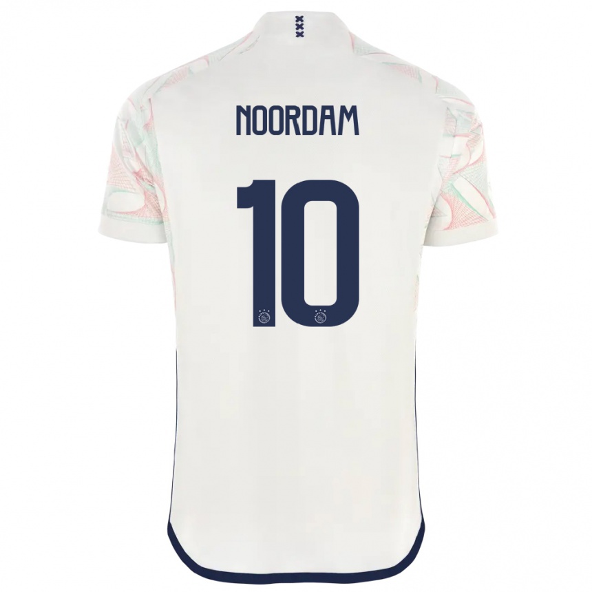 Men  Nadine Noordam #10 White Away Jersey 2023/24 T-Shirt