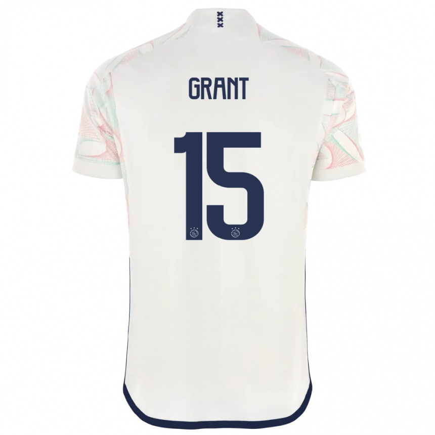 Men  Chasity Grant #15 White Away Jersey 2023/24 T-Shirt