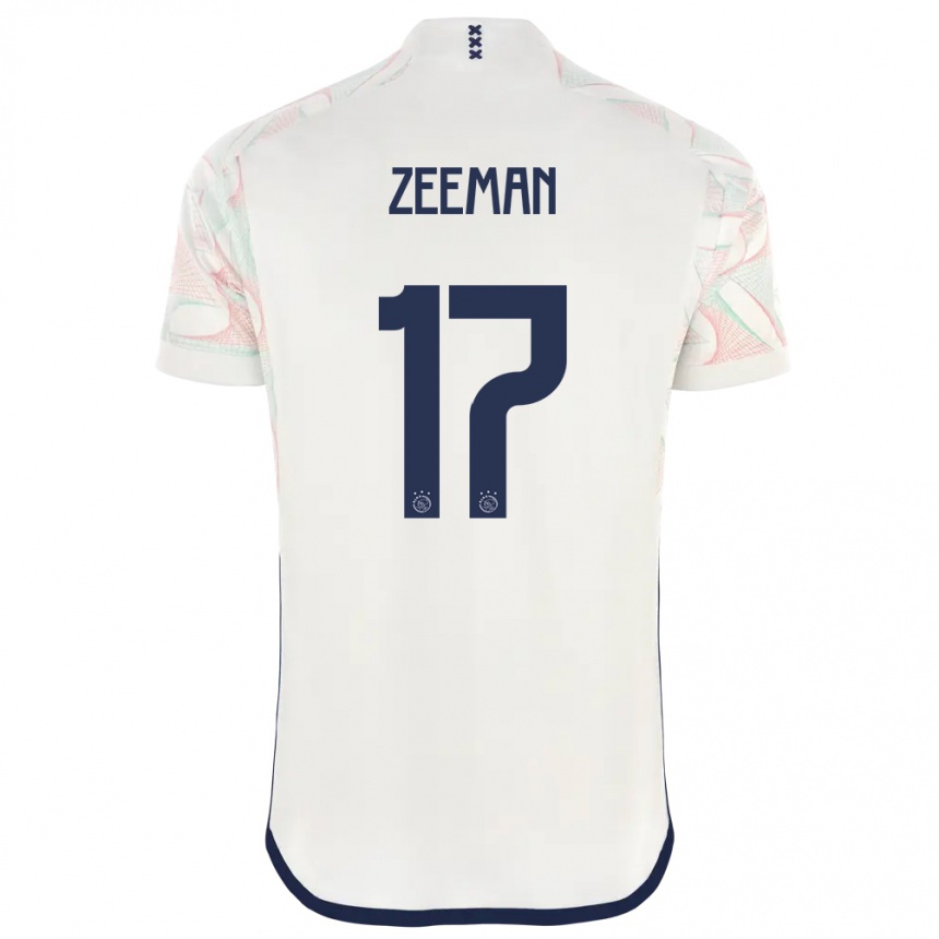 Men  Kelly Zeeman #17 White Away Jersey 2023/24 T-Shirt