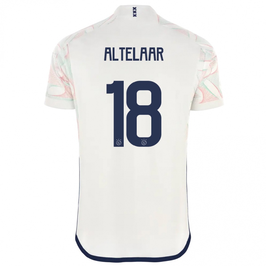 Men  Jamie Altelaar #18 White Away Jersey 2023/24 T-Shirt