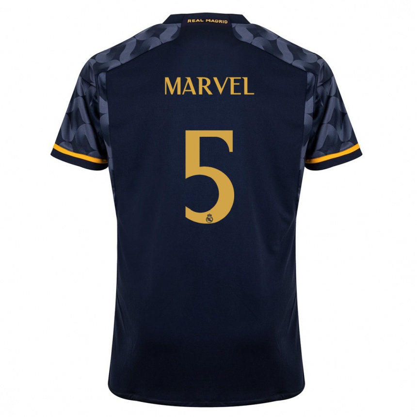 Men  Marvel #5 Dark Blue Away Jersey 2023/24 T-Shirt