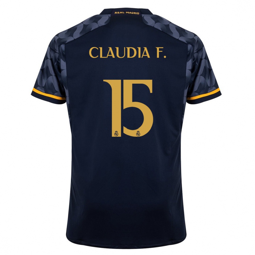 Men  Claudia Florentino #15 Dark Blue Away Jersey 2023/24 T-Shirt