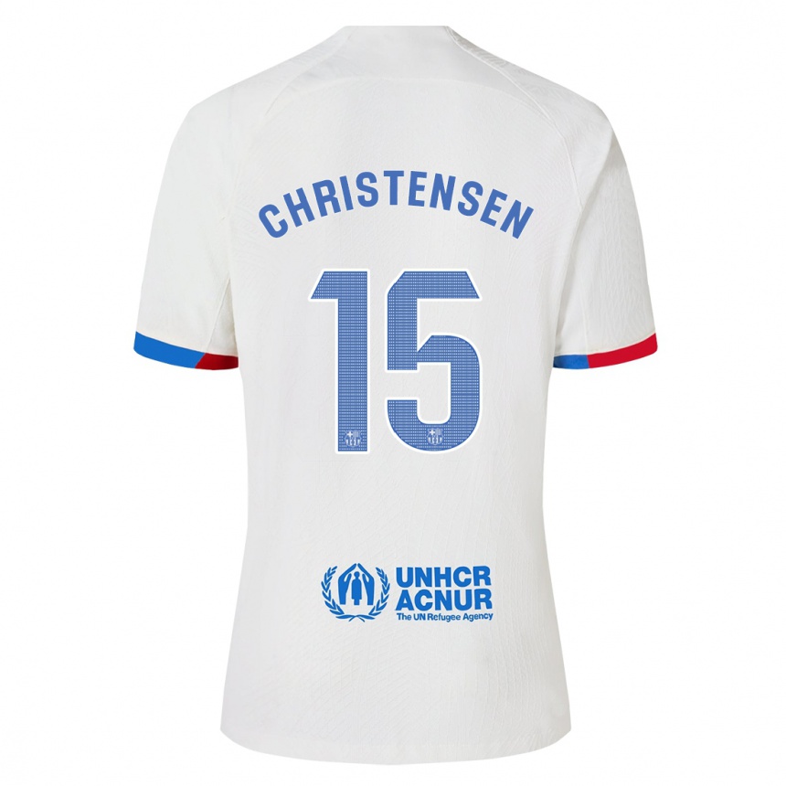 Men  Andreas Christensen #15 White Away Jersey 2023/24 T-Shirt