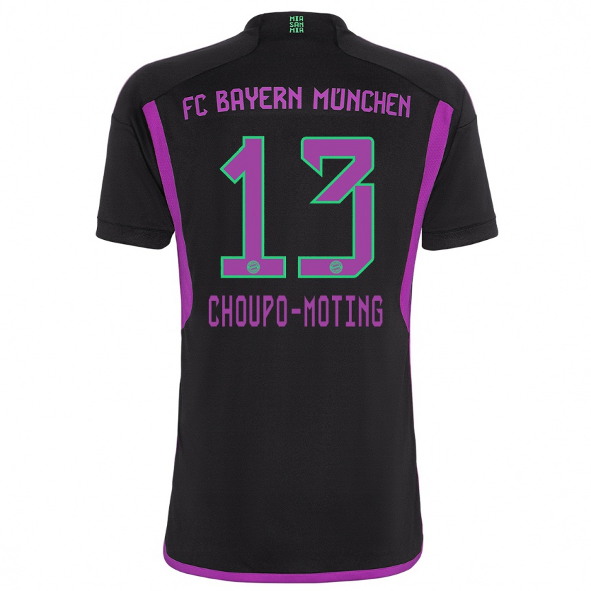 Men  Eric Maxim Choupo-Moting #13 Black Away Jersey 2023/24 T-Shirt