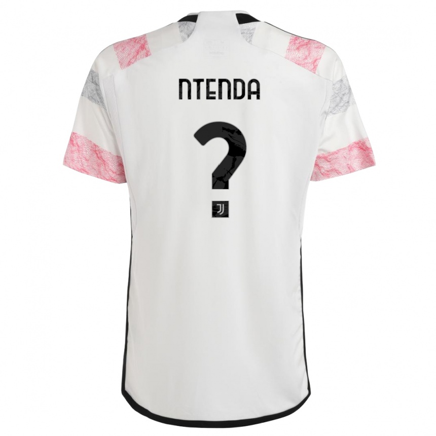 Men  Jean-Claude Ntenda #0 White Pink Away Jersey 2023/24 T-Shirt