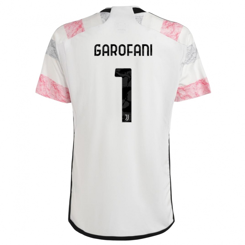 Men  Giovanni Garofani #1 White Pink Away Jersey 2023/24 T-Shirt