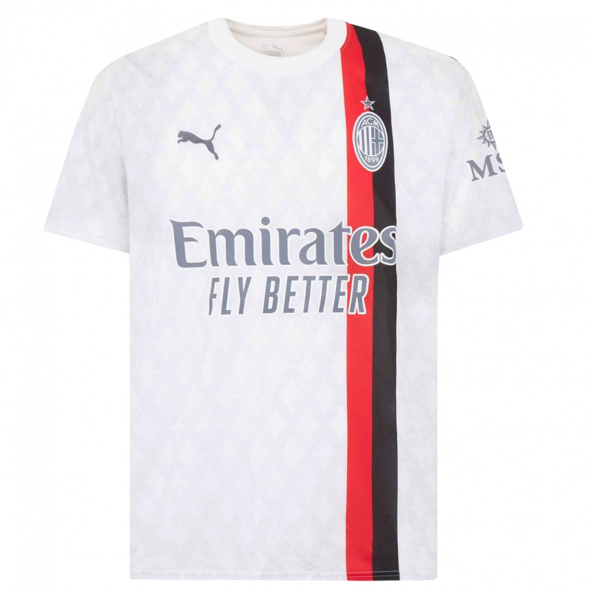 Men  Samuele Rutigliano #0 White Away Jersey 2023/24 T-Shirt