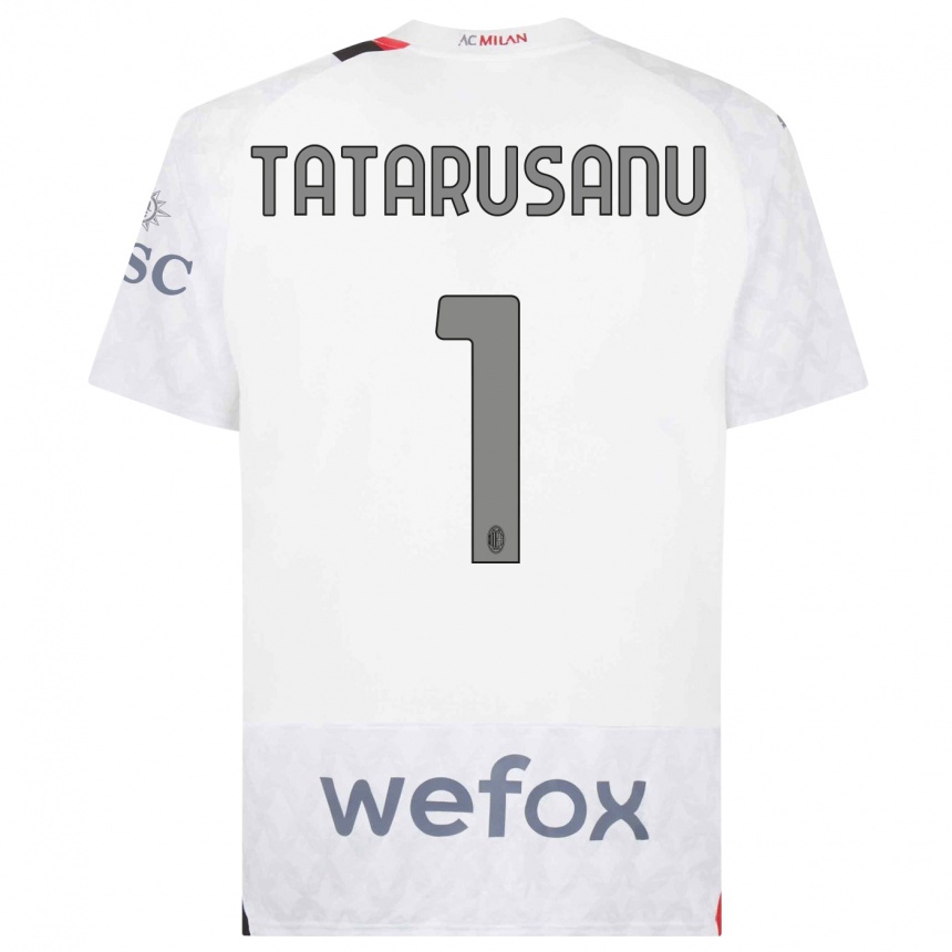 Men  Ciprian Tatarusanu #1 White Away Jersey 2023/24 T-Shirt