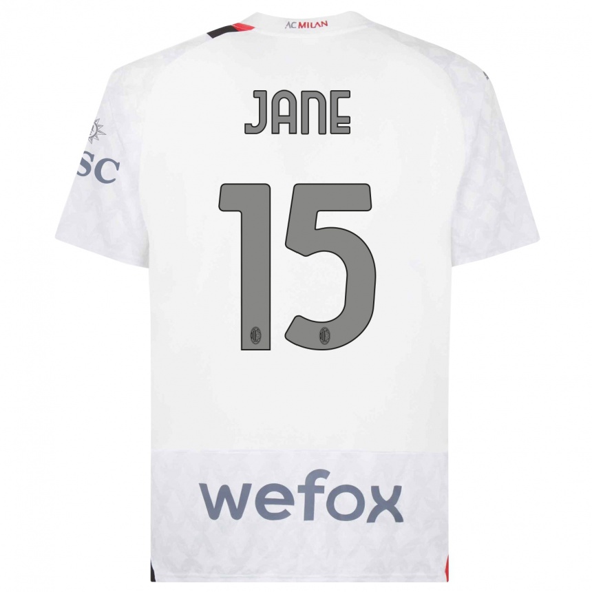 Men  Refiloe Jane #15 White Away Jersey 2023/24 T-Shirt