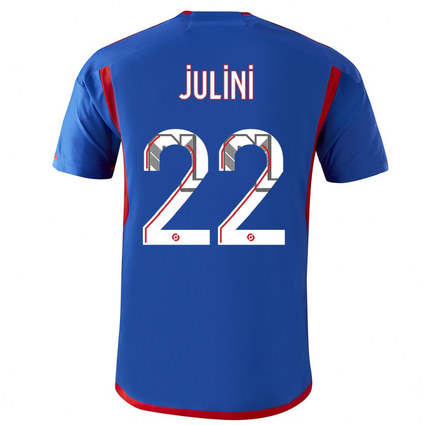 Men  Sally Julini #22 Blue Red Away Jersey 2023/24 T-Shirt