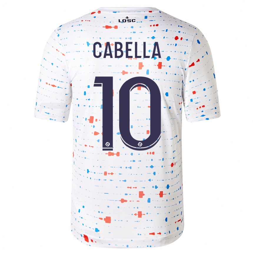 Men  Remy Cabella #10 White Away Jersey 2023/24 T-Shirt
