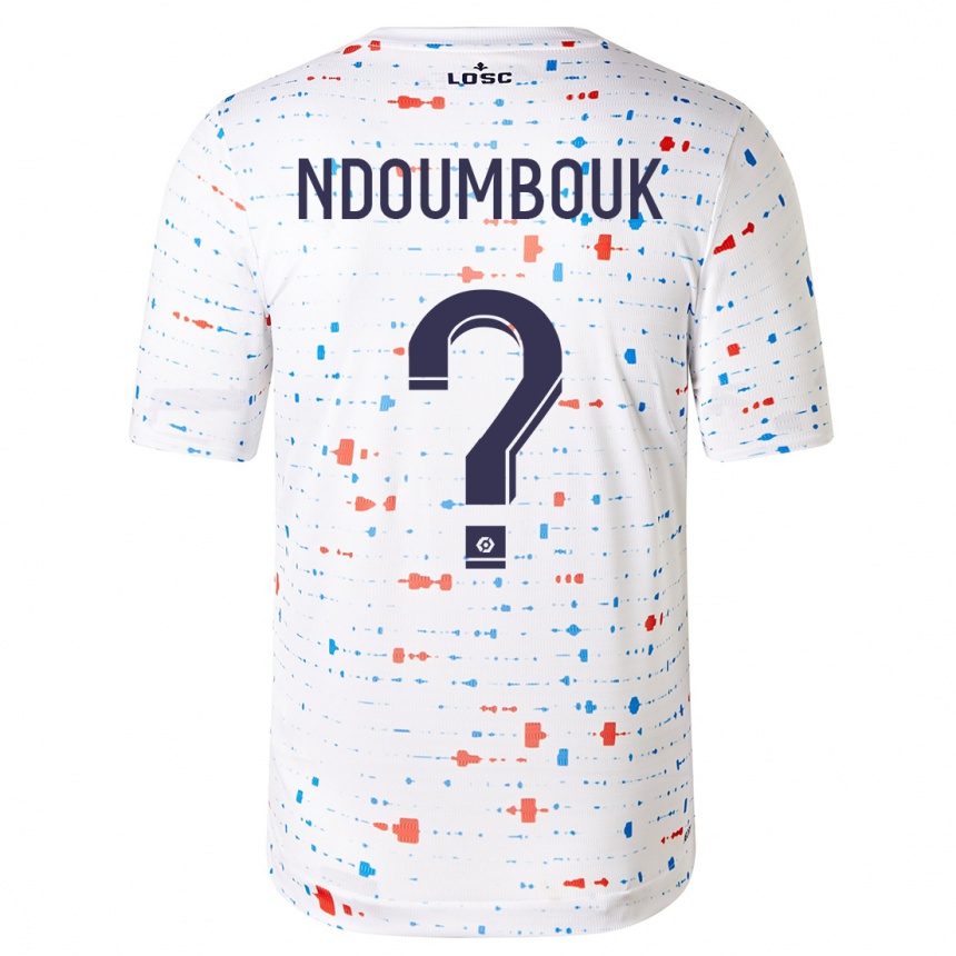 Men  Marlyse Ngo Ndoumbouk #0 White Away Jersey 2023/24 T-Shirt