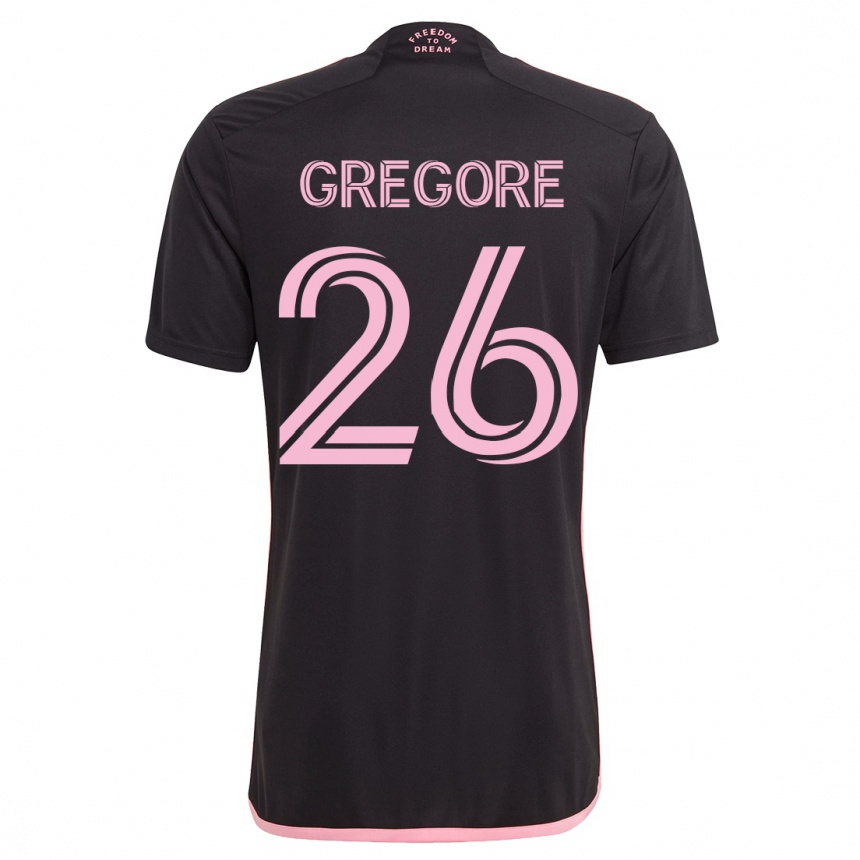 Men  Gregore #26 Black Away Jersey 2023/24 T-Shirt