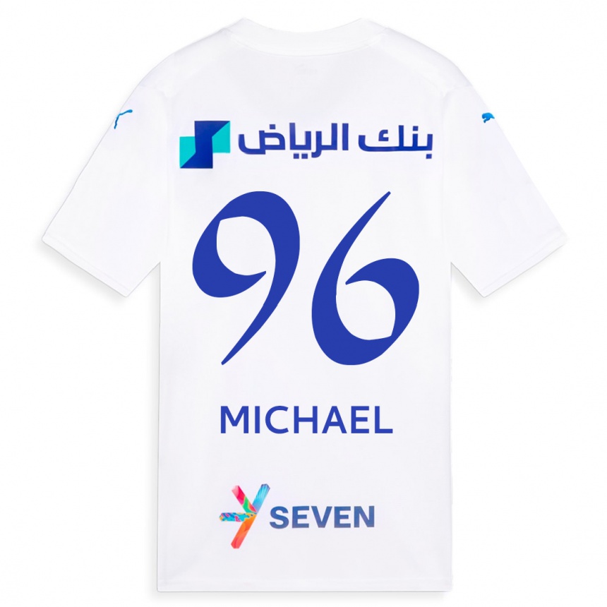 Men  Michael #96 White Away Jersey 2023/24 T-Shirt
