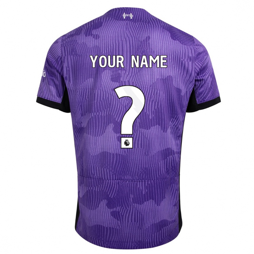 Men  Your Name #0 Purple Third Jersey 2023/24 T-Shirt