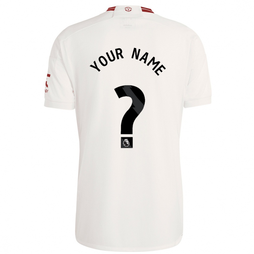 Men  Your Name #0 White Third Jersey 2023/24 T-Shirt