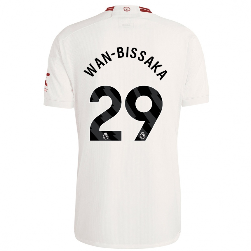 Men  Aaron Wan-Bissaka #29 White Third Jersey 2023/24 T-Shirt