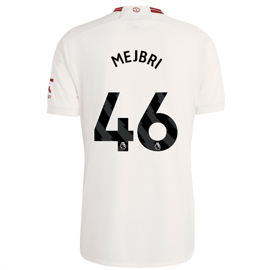 Men  Hannibal Mejbri #46 White Third Jersey 2023/24 T-Shirt