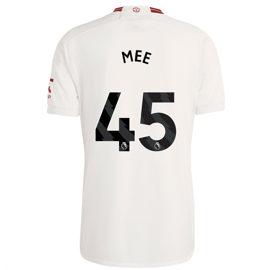 Men  Dermot Mee #45 White Third Jersey 2023/24 T-Shirt