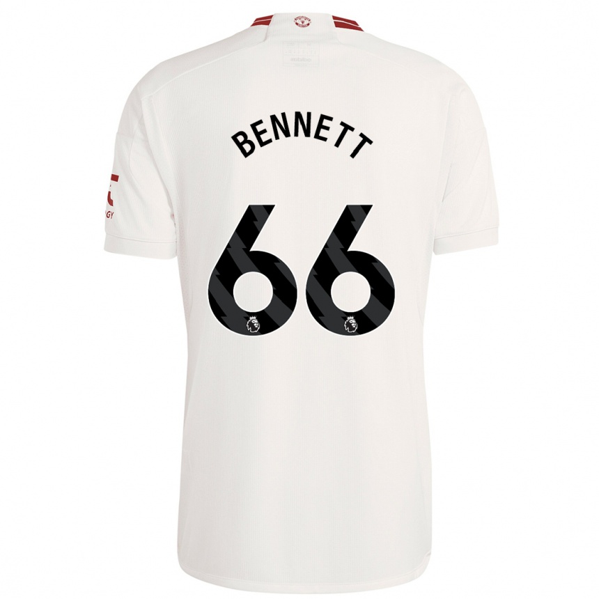 Men  Rhys Bennett #66 White Third Jersey 2023/24 T-Shirt