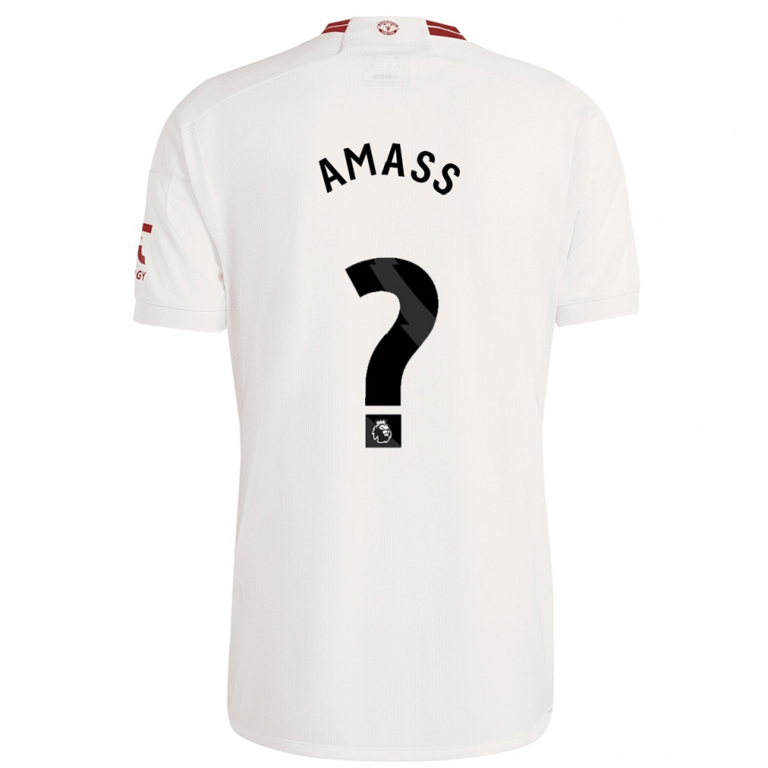 Men  Harry Amass #0 White Third Jersey 2023/24 T-Shirt